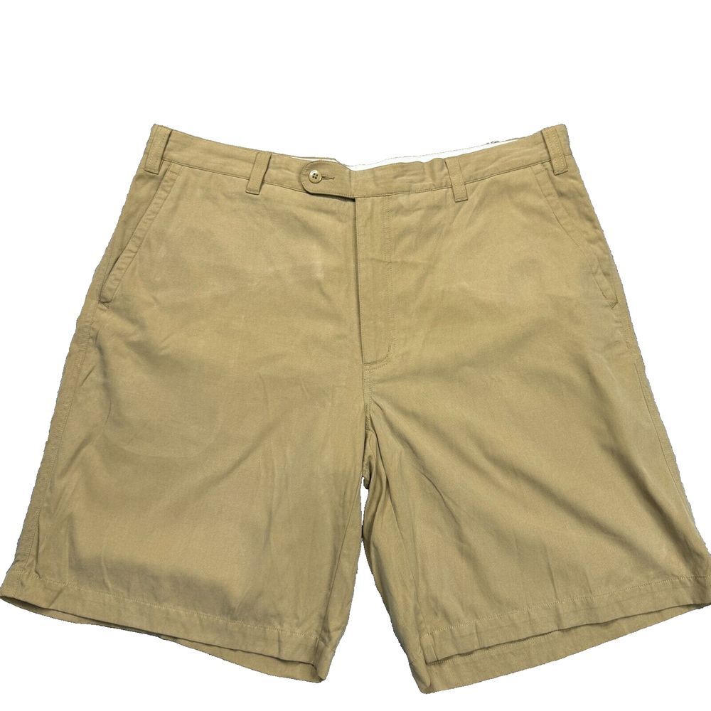Orvis‎ Short Men's Size 40 Signature Collection Silk/Cotton Khaki Color